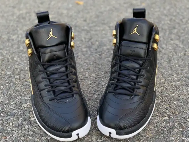 Kick Theory Retro Gold-White Air Black Jordan 12 'Reptile' AO6068-007 Metallic 0527